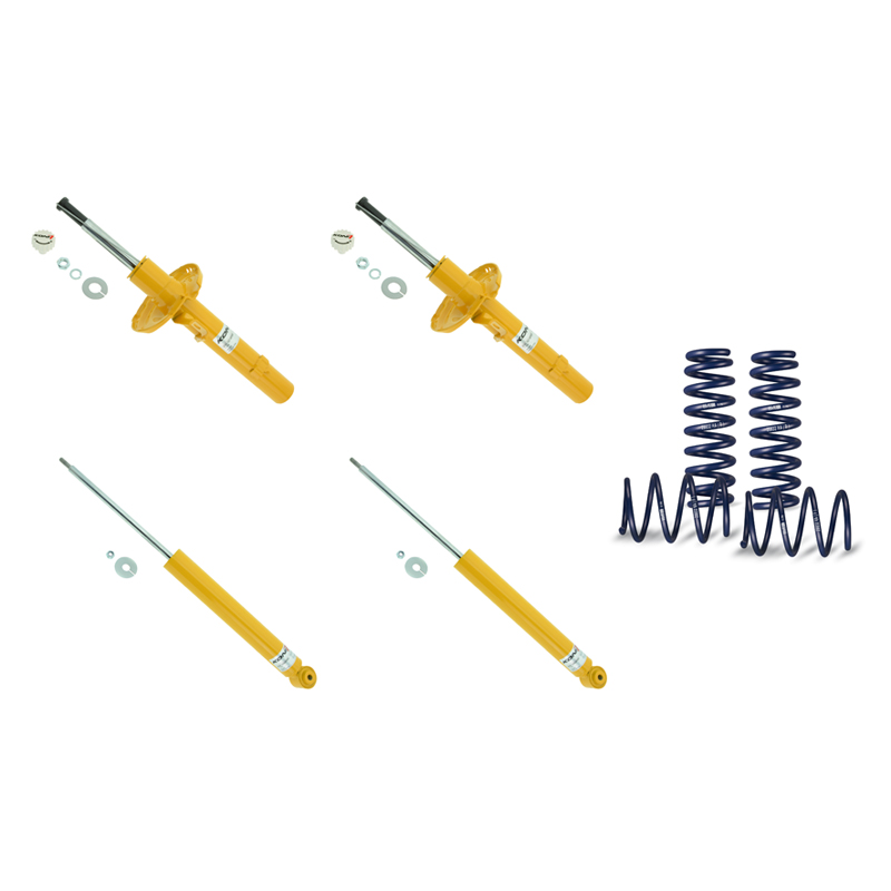 VOLKSWAGEN GOLF 7 EXCL. DCC GTI GTD GTE R depuis novembre 2012-2019 jusqu'à juin 2019 AMORTISSEUR RABAISSEMENT 35 MM CAR SPRING