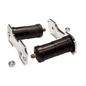 90 MM (ENTRAXE) FORD MUSTANG 1964-1973 DOUBLE LIGNE D ECHAPPEMENT MANILLE JUMELLE DE LAME EN INOX Shackle kit stainless steel du