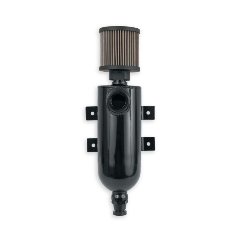 RESERVOIR ALUMINIUM NOIR RECUPERATEUR D HUILE VAPEUR CACHE CULBUTEURS catch can EARL'S CT100ERL