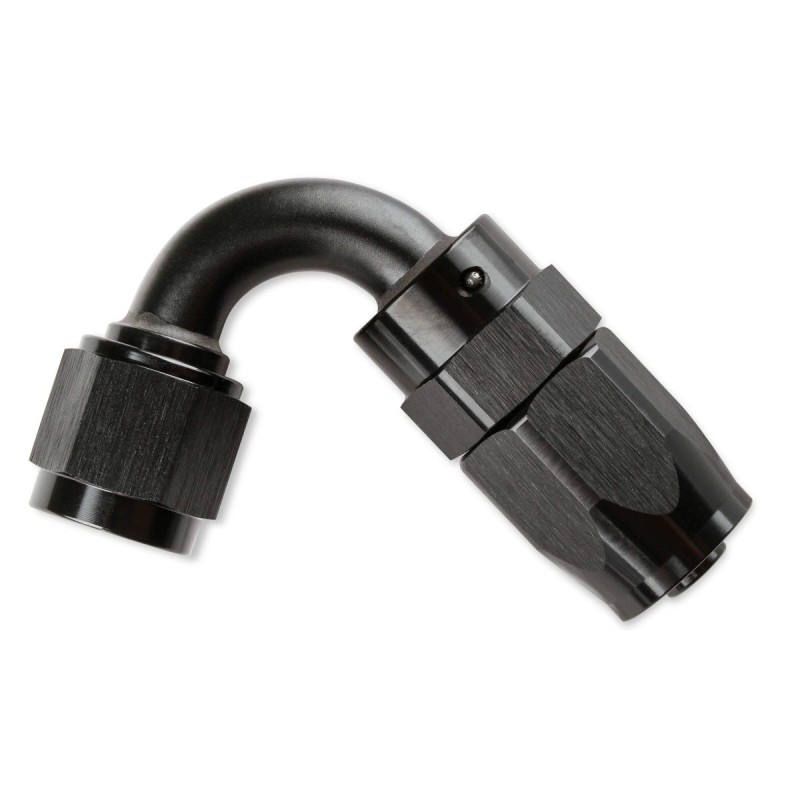 12 AN COUDE 120 NOIR Degree Swivel Hose End black Mr Gasket 231212-BL