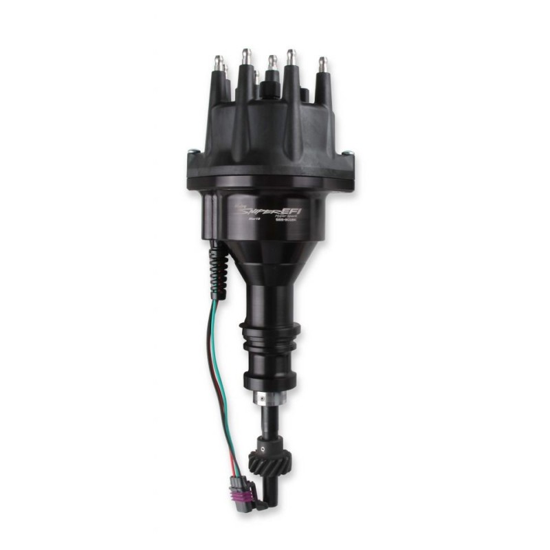 FORD V8 260 289 302 Holley EFI ALLUMEUR DISTRIBUTEUR ALLUMAGE ALUMINIUM PEINT NOIR POUR SYSTEME SNIPER HYPERSPARK distributor Ho