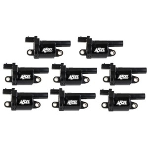 2014-2023 Lt Round Coil - Black 8 Pack ACCEL 140080-8