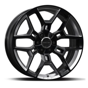 FORD F150 2005-2023 JANTE Cs45 22x9.5 Blk W/silver CARROLL SHELBY WHEEL CO CS45-395512-BS