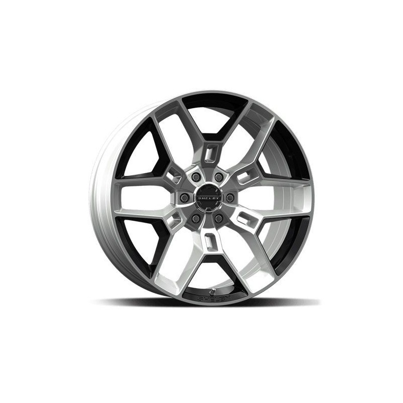 FORD F150 2005-2023 JANTE Cs45 22x9.5 Silver W/blk CARROLL SHELBY WHEEL CO CS45-395512-CP