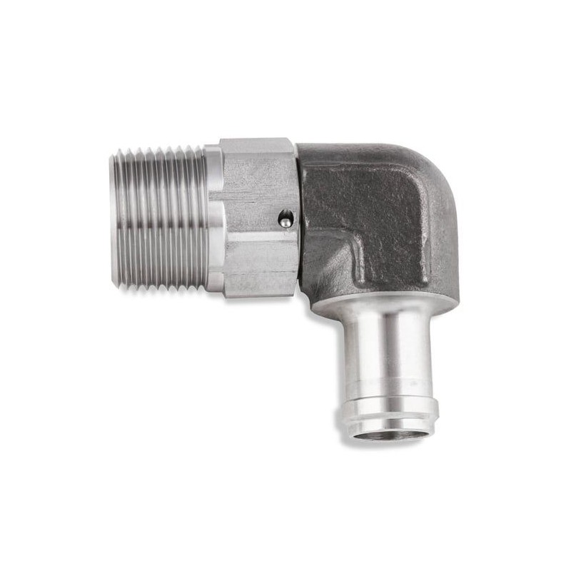 TUBE TUYAU CHAUFFAGE DURITE FORD 5/8 POUR FILETAGE ADMISSION 1/2 NPT COUDE A 90 Ss 90 Deg 5/8 An Barb To 1/2 Npt Swivel EARLS SS