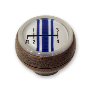 FORD MUSTANG 1968-1969 DELUXE LOOK BOIS POMO POMMEAU BOULE DE LEVIER 4 VITESSES speed knob 4 speed wood look SCOTT DRAKE C8OZ-72