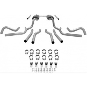 CHEVROLET V8 ET GMC V8 1967-1972 C10 C15 1/2 LIGNE D ECHAPPEMENT ACIER INOXYDABLE X-member Back Amt 409s FLOWMASTER 817654