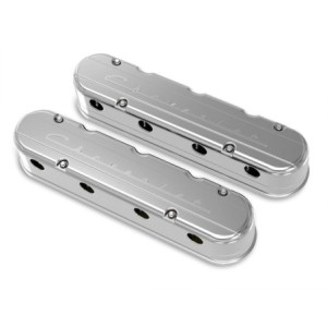 2-piece Valve Cover Gm Ls Chevrolet Logo HOLLEY 241-176
