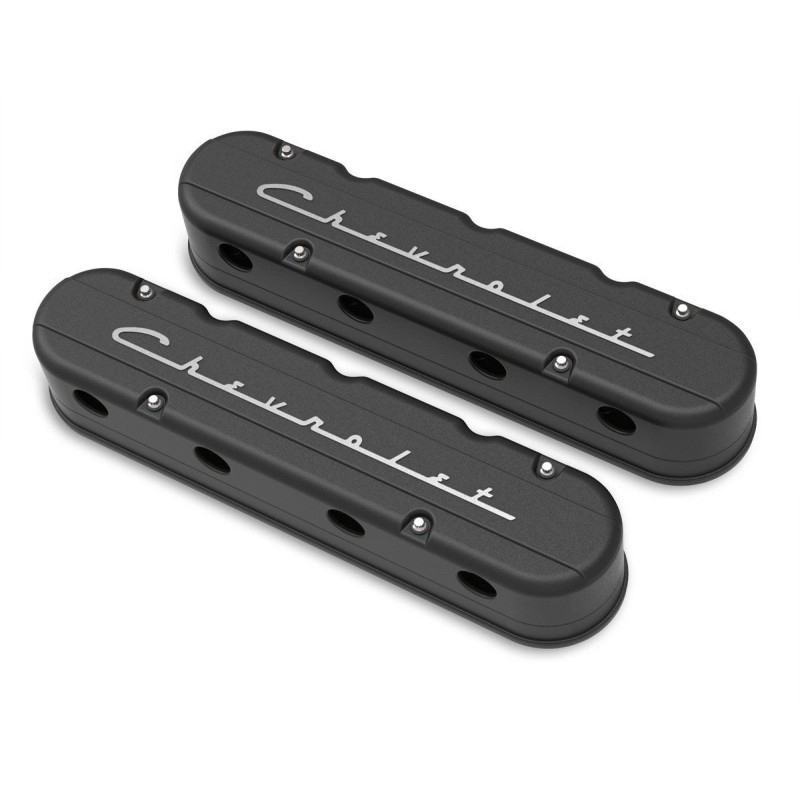 2-piece Valve Cover Gm Ls Chevrolet Logo HOLLEY 241-177