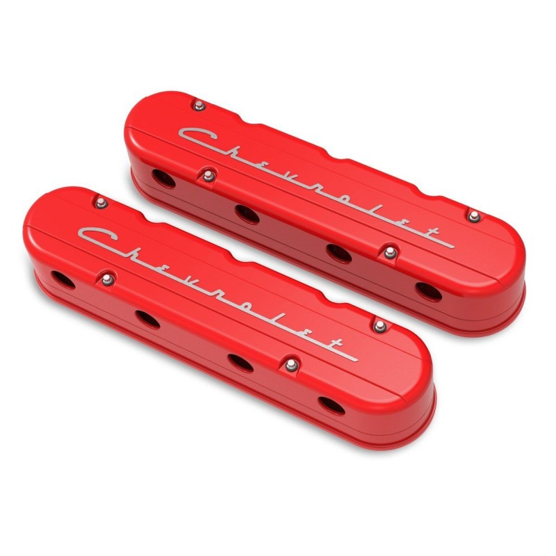 2-piece Valve Cover Gm Ls Chevrolet Logo HOLLEY 241-179