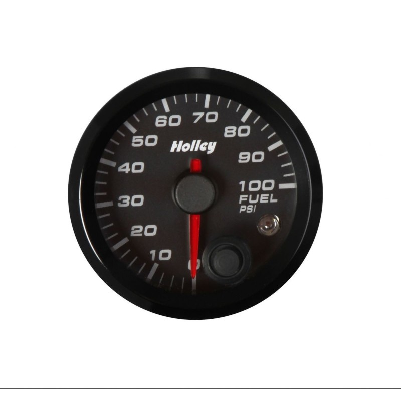 2-1/16 Holley Fuel Pres Gauge-blk HOLLEY 26-608