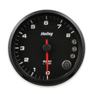 3-3/8 Holley 8k Tach W/shft Lgt-blk HOLLEY 26-615