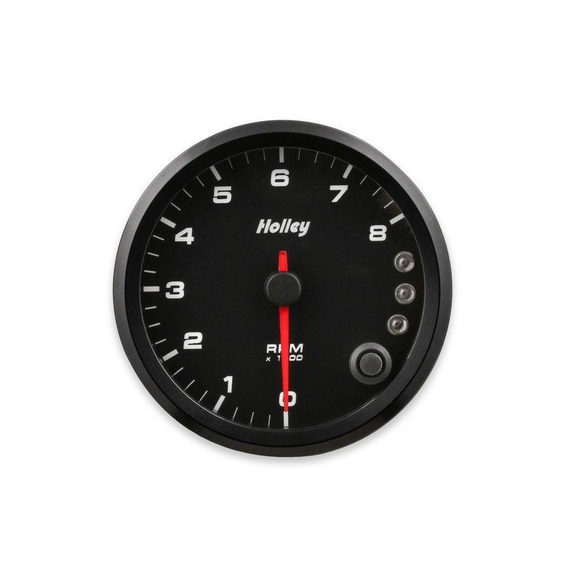 3-3/8 Holley 8k Tach W/shft Lgt-blk HOLLEY 26-615