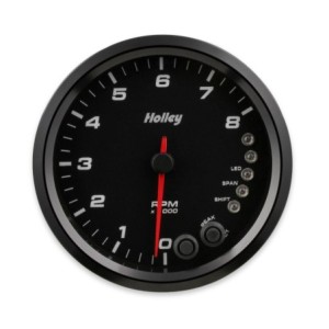 4-1/2 Holley 8k Tach W/shft Lgt-blk HOLLEY 26-616