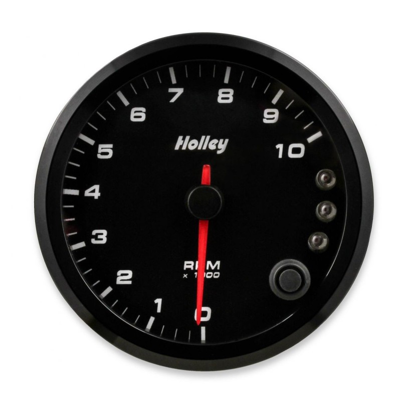 3-3/8 Holley 10k Tach W/shft Lgt-blk HOLLEY 26-617