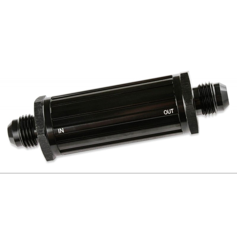 FILTRE A ESSENCE CARBURANT NOIR Fuel Filter -6 An Black 30 Micron MR. GASKET 2006-BL