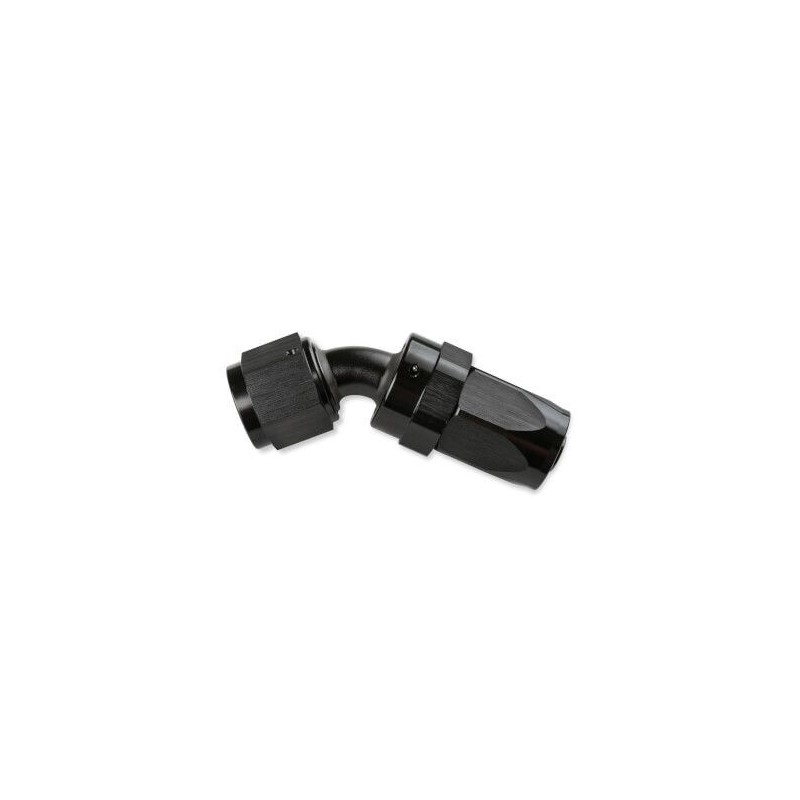 45 Deg Swivel Hose End -6 Black MR. GASKET 224506-BL