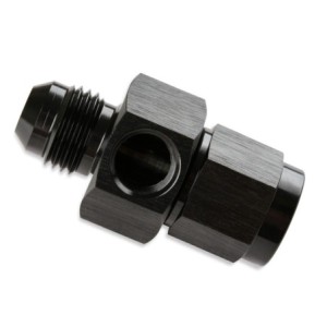 Fuel Press Adap -6 Male X -6 Fem Black MR. GASKET 400199-BL