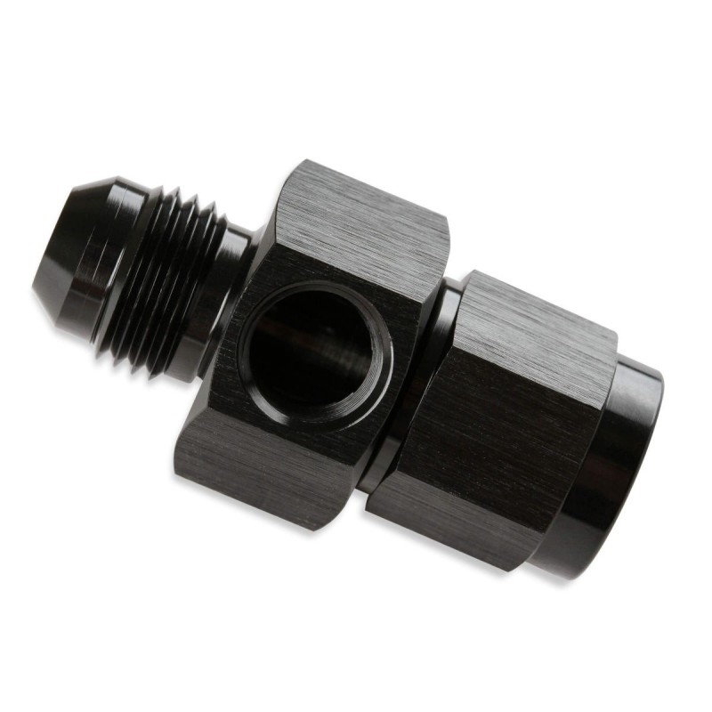 Fuel Press Adap -6 Male X -6 Fem Black MR. GASKET 400199-BL