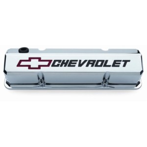 PAIRE DE CACHES CULBUTEURS V8 SMALL BLOCK CHEVROLET GM Licensed Slant Edge Valve Covers PROFORM 141-930