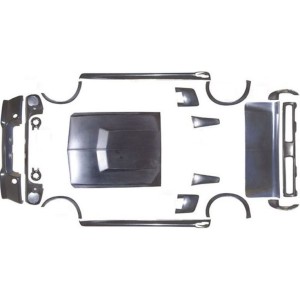 FORD MUSTANG 1967-1968 KIT ELEANOR VERSION 1 HAUT DE GAMME COMPLET SAUF ECLAIRAGE ET GRILLE ET SUPPORTS