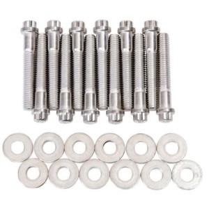 FORD V8 260 289 302 351W 1963-2001 KIT VISSERIE COLLECTEUR ADMISSION Intake Manifold Bolt Set Small Block EDELBROCK 8524