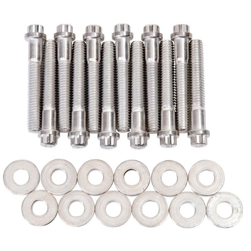 FORD V8 260 289 302 351W 1963-2001 KIT VISSERIE COLLECTEUR ADMISSION Intake Manifold Bolt Set Small Block EDELBROCK 8524