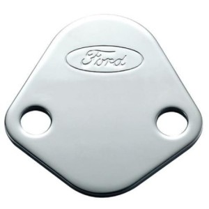 FORD V8 170 200 250 260 289 302 351 390 PLAQUE OPTURATEUR DE POMPE A ESSENCE MECANIQUE fuel pump block off FORD PERFORMANCE 302
