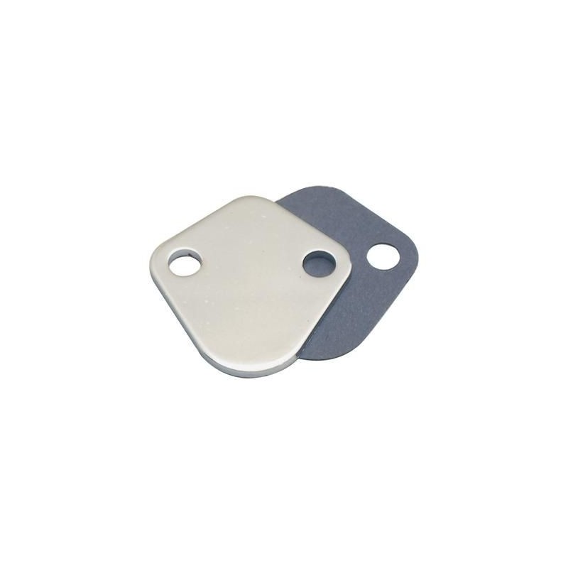 FORD V8 170 200 250 260 289 302 351 390 PLAQUE OPTURATEUR DE POMPE A ESSENCE MECANIQUE fuel pump block off SELECTION SILVER