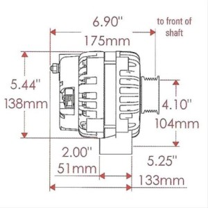 CHEVROLET CADILLAC GMC ALTERNATEUR POWERMASTER 165 AMP Powermaster Street Alternators 58247