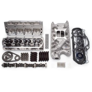 380HP FORD V8 289 302 1963-1981 KIT PUISSANCE CULASSE ALUMINIUM EQUIPEE + ADMISSION + ARBRE A CAMES + DISTRIBUTION + JOINTS + VI
