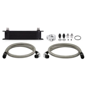 KIT RADIATEUR D'HUILE EN ALUMINIUM UNIVERSEL ENTRÉE SORTIE AN10 Mishimoto Oil Cooler Kits MMOC-UBK