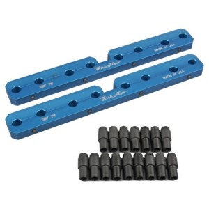 FORD 1964-2001 V8 289 302 351 KIT DE CEINTURE DE GOUJON DE CULBUTEUR EN ALUMINIUM BLEU POUR SMALL BLOCK Trick Flow® Rocker Stud