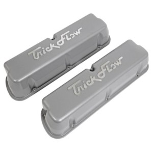 FORD V8 221 255 260 302 351 PAIRE DE CACHE CULBUTEURS HAUTEUR ÉLEVÉ EN FONTE D'ALUMINIUM Trick Flow® Cast Aluminum Valve Covers