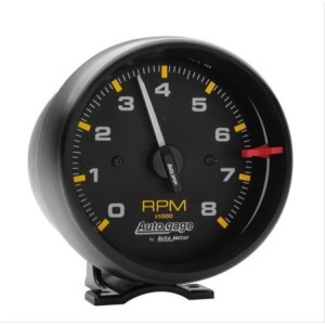 COMPTE-TOURS UNIVERSEL 95MM 4 OU 6 CYLINDRES ET V8 AVEC RETROECLAIRAGE 8000 TOURS Autogage by AutoMeter Tachometers 2300