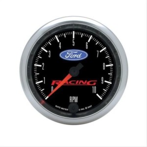 COMPTE-TOURS UNIVERSEL AVEC LOGO FORD 86MM 4 OU 6 CYLINDRES ET V8 AVEC RETROECLAIRAGE 10000 TOURS AutoMeter Ford Racing Tachomet