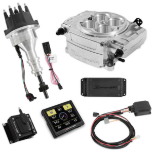 SNIPER 2 CONVERSION CARBURATEUR A INJECTION EFI 4BBL Self-Tuning kit + SYSTEME D ALLUMAGE HYPERSPARK Handheld EFI monitor Sniper