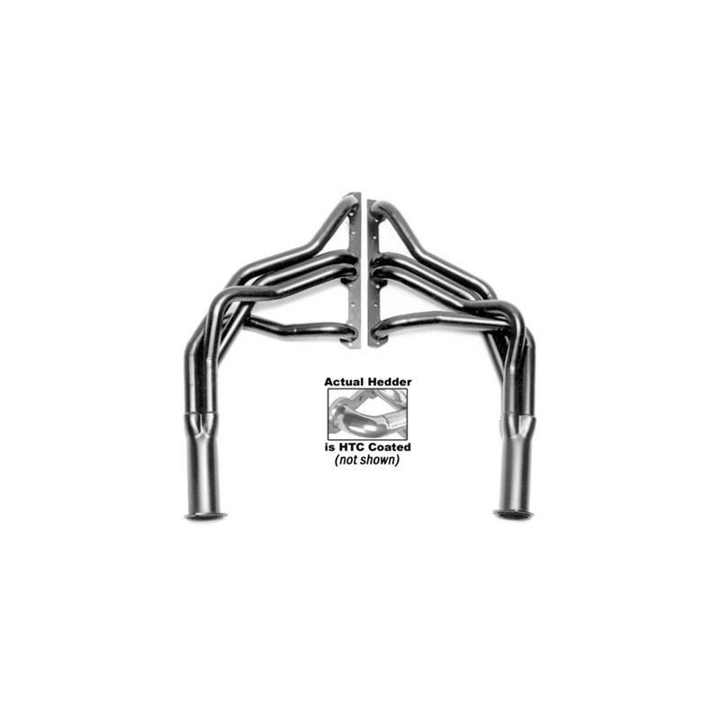 CHEVROLET 1975-1991 G20 V8 SMALL BLOCK PAIRE DE COLLECTEURS LONGS REVÊTEMENT CÉRAMIQUE ARGENTE Hedman Street Headers 69066