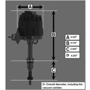 FORD MUSTANG 1964-1973 L6 170 200 250 DISTRIBUTEUR ALLUMAGE ÉLECTRONIQUE HEI Ford Inline 6-Cylinder Distributor