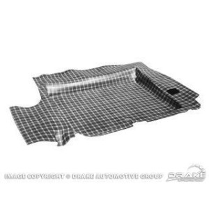 FORD MUSTANG 1971-1973 TOUS MODELES TAPIS DE COFFRE EPAIS CAOUTCHOUC STYLE PLAID HAUTE RESISTANCE heavy duty rubber trunk mat pl