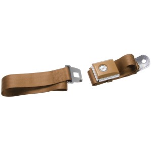 FORD MUSTANG 1964-1973 CEINTURE DE SECURITE BOUTON POUSSOIR MARRON Push button seat belt saddle SCOTT DRAKE SB-SA-PBSB