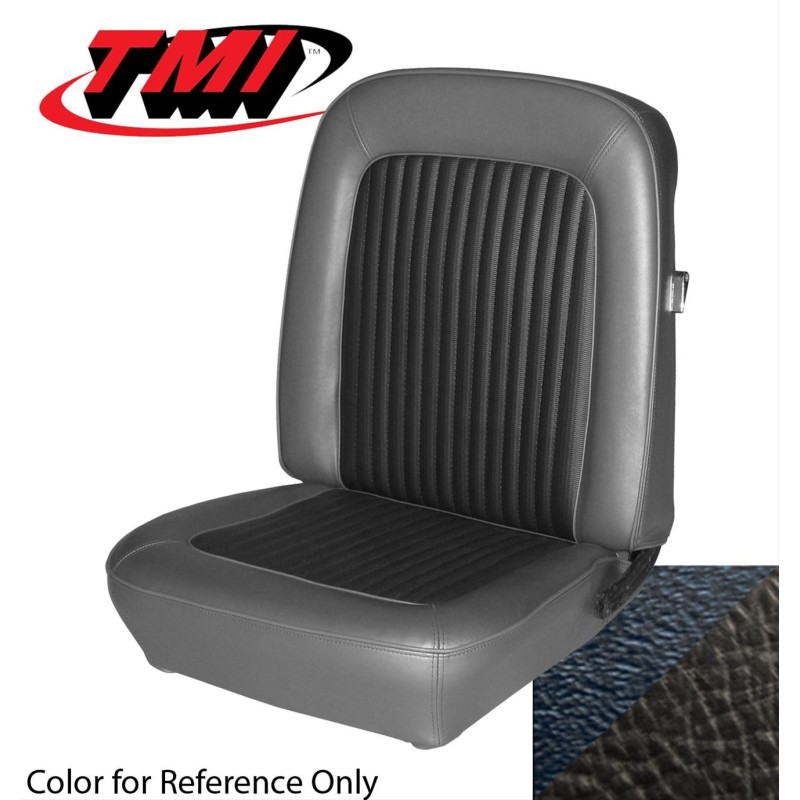 FORD MUSTANG 1968 COUPE CABRIOLET FASTBACK PAIRE DE COUVRE SIEGE AVANT NOIR Front Bucket Upholstery Black Pair SCOTT DRAKE 68-S