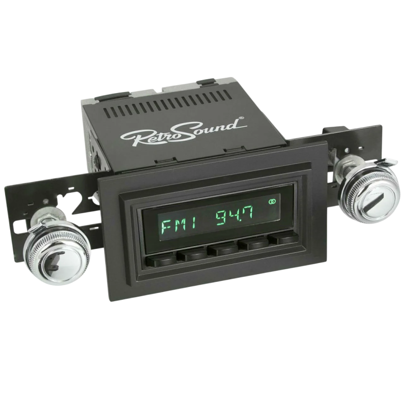 FORD MUSTANG 1969-1973 AUTORADIO LAGUNA CHROME AM/FM + DAB radio chrome RETROSOUND ( MOTOR1 DAB + RETRO RADIO C + 126-55-75 )
