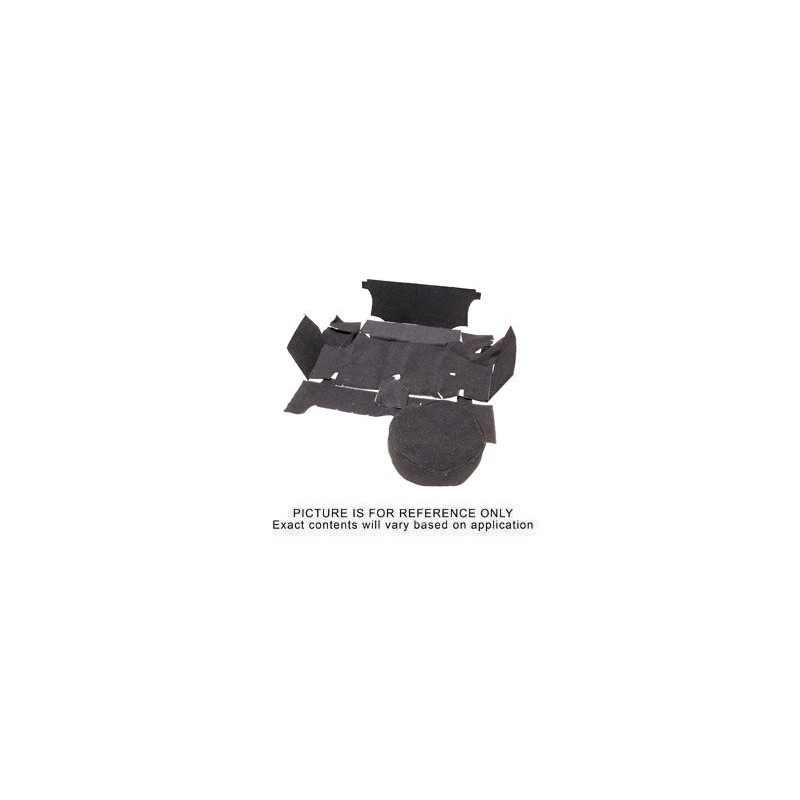 FORD MUSTANG 1967-1968 FASTBACK KIT MOQUETTE TAPIS DE COFFRE NOIR Trunk Carpet kit Fastback black SCOTT DRAKE TMK-FB-67-BK