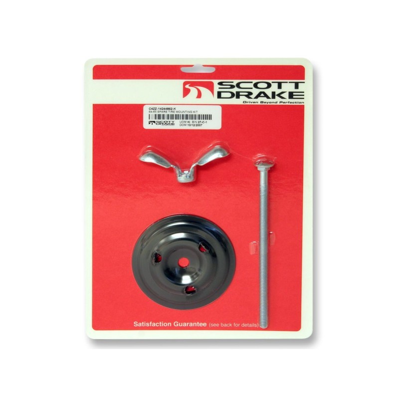 FORD MUSTANG 1964-1965 KIT DE MONTAGE DE SUPPORT DE ROUE DE SECOURS Spare tire mounting kit carriage bolt style SCOTT DRAKE C4ZZ