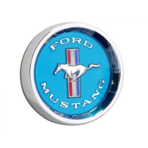 FORD MUSTANG 1965-1966 CAPS CACHE MOYEU DE JANTE STYLED STEEL WHEEL BLEU Hubcaps blue background SCOTT DRAKE C5ZZ-1130-BL