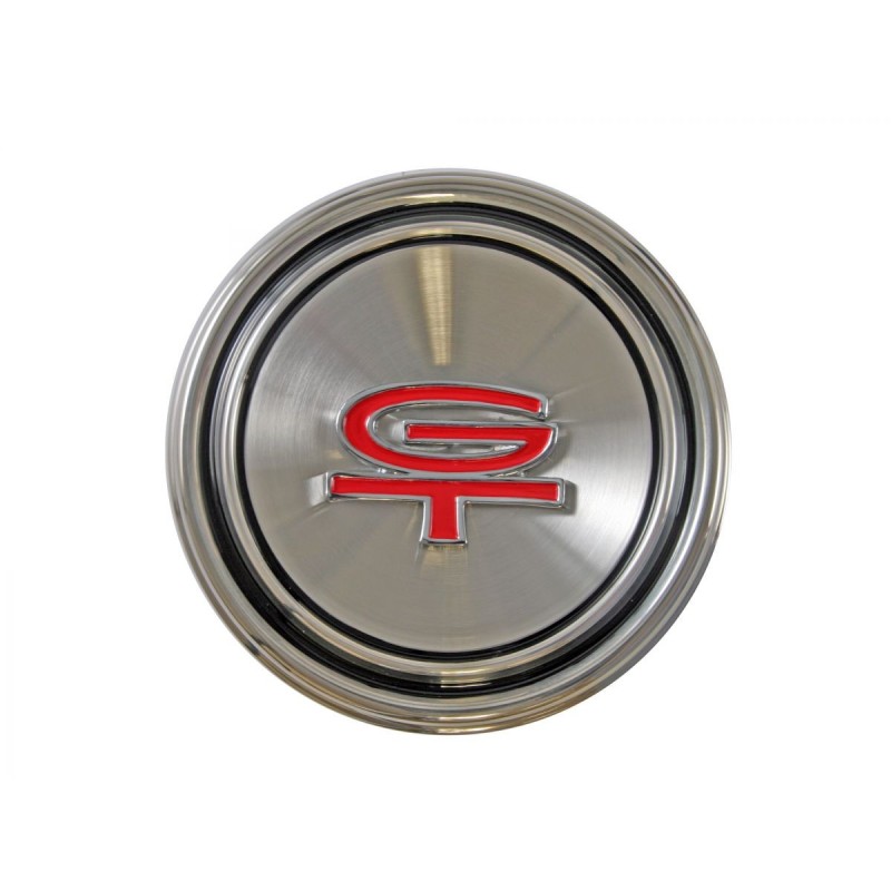 FORD MUSTANG 1968-1969 CAP CACHE MOYEU DE JANTE RALLY AVEC LOGO GT Styled steel hub cap GT SCOTT DRAKE C8OZ-1130-C (vendu a l'un