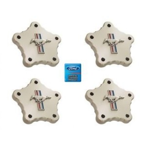 FORD MUSTANG 1964-2015 SHELBY COBRA CAPS CACHE MOYEU ALUMINIUM DE JANTE Billet hub caps with GT set of 4 SCOTT DRAKE B-1130-H-T