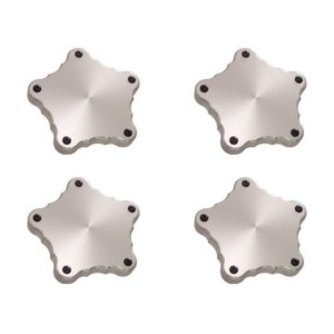 FORD MUSTANG 1964-2015 SHELBY COBRA CAPS CACHE MOYEU ALUMINIUM DE JANTE Billet hub caps plain set of 4 SCOTT DRAKE B-1130-P-T