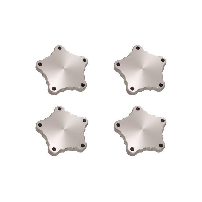 FORD MUSTANG 1964-2015 SHELBY COBRA CAPS CACHE MOYEU ALUMINIUM DE JANTE Billet hub caps plain set of 4 SCOTT DRAKE B-1130-P-T